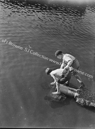 BOYS PLAYING AT RIVER WARENEY